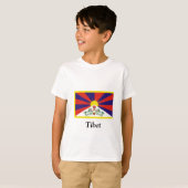 Flagge Tibets T-Shirt (Vorne ganz)