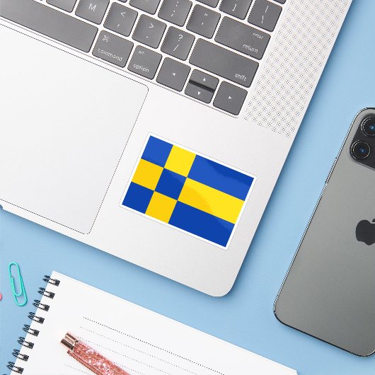 Flagge Tilburg, Niederlande Aufkleber (Laptop mit iPhone)