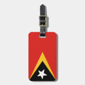 Flagge Timor-Lestes Gepäckanhänger (Vorderseite vertikal)