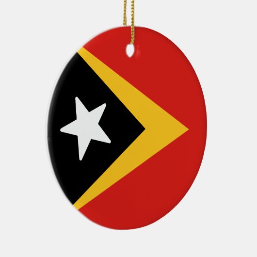 Flagge Timor-Lestes Keramik Ornament (Rechts)