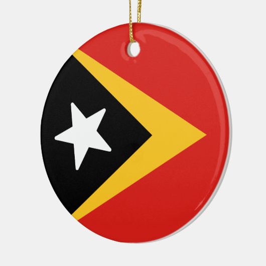 Flagge Timor-Lestes Keramik Ornament (Links)