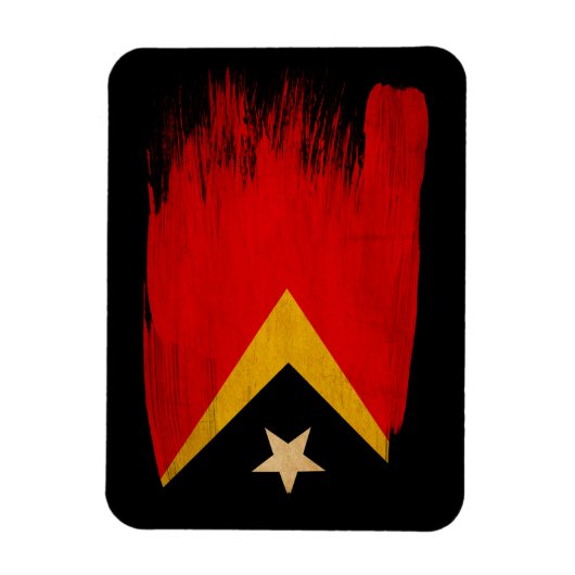 Flagge Timor-Lestes Magnet (Vertikal)