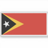 Flagge Timor-Lestes (Osttimor) Aufkleber (Vorderseite)