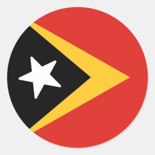 Flagge Timor-Lestes Runder Aufkleber