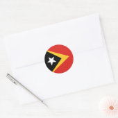 Flagge Timor-Lestes Runder Aufkleber (Umschlag)