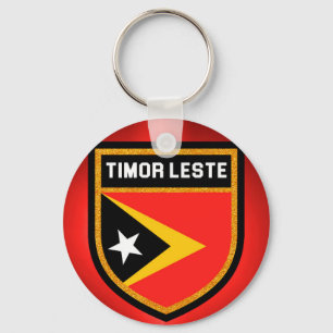 Flagge Timor-Lestes Schlüsselanhänger