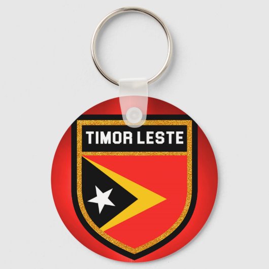 Flagge Timor-Lestes Schlüsselanhänger (Vorderseite)
