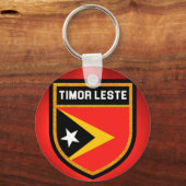 Flagge Timor-Lestes Schlüsselanhänger (Vorderseite)