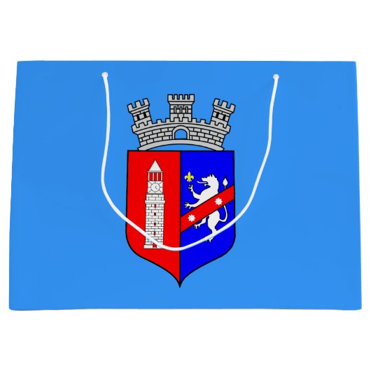Flagge Tiranas, Albanien Große Geschenktasche Große Geschenktüte (Vorderseite)
