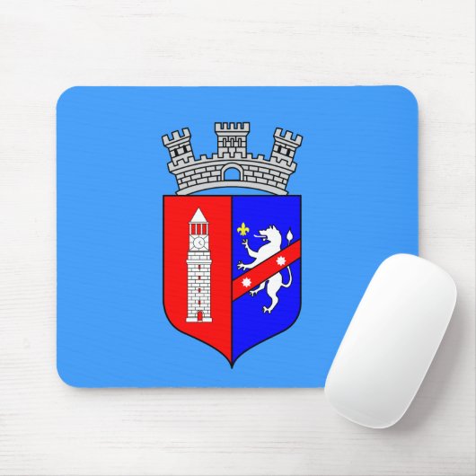 Flagge Tiranas, Albanien Mousepad (Mit Mouse)