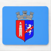 Flagge Tiranas, Albanien Mousepad (Vorne)