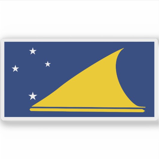 Flagge Tokelaus, Neuseeland Aufkleber (Vorderseite)
