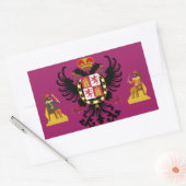 Flagge Toledo (Spanien) Rechteckiger Aufkleber (Umschlag)