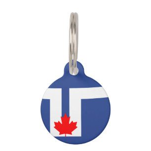 Flagge Toronto, Ontario Pet ID-Tag Haustiermarke