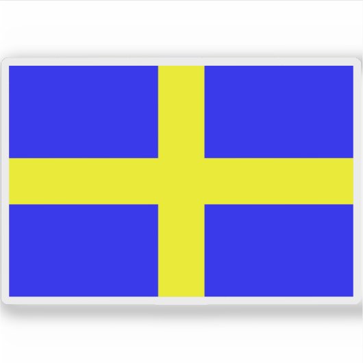 Flagge Toulons, Frankreich Aufkleber (Vorderseite)