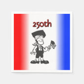 Flagge tragender Kolonialmann 250. Serviette (Vorderseite)