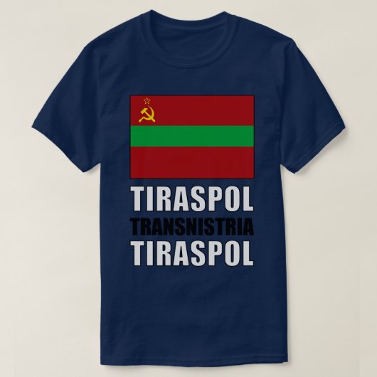 Flagge Transnistriens T-Shirt (Design vorne)