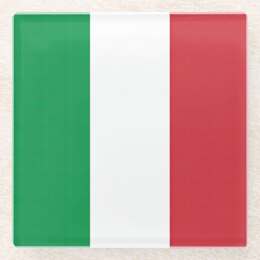 Flagge Tricolore Glasuntersetzer (Vorderseite)