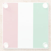 Flagge Tricolore Glasuntersetzer (Rückseite)