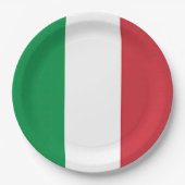 Flagge Tricolore Pappteller (Vorderseite)