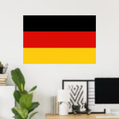 Flagge Trikolorisches Deutschland Poster (Heimbüro)