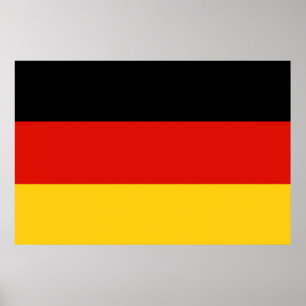 Flagge Trikolorisches Deutschland Poster