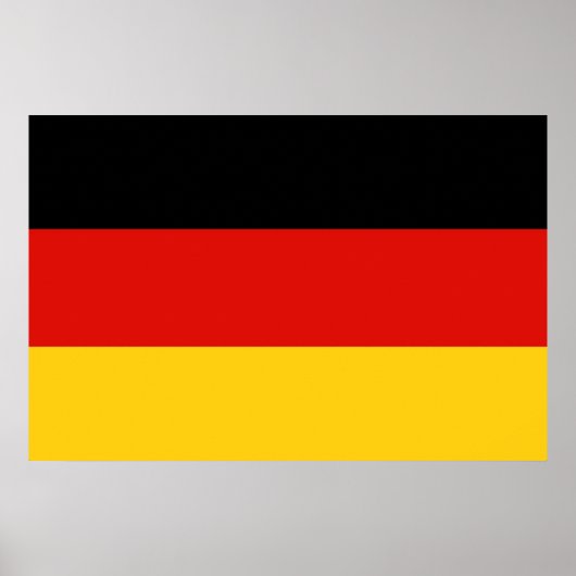 Flagge Trikolorisches Deutschland Poster (Vorne)