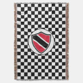 Flagge Trinidad und Tobago Decke (Vorderseite Vertikal)