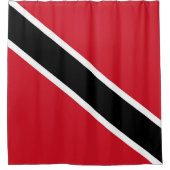 Flagge Trinidad und Tobago Duschvorhang (Vorderseite)
