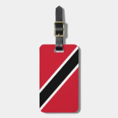 Flagge Trinidad und Tobago einfacher Gepäckanhänger (Vorderseite vertikal)