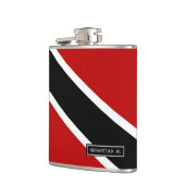 Flagge Trinidad und Tobago Flachmann (Links)