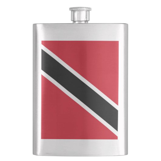 Flagge Trinidad und Tobago Flachmann (Vorderseite)
