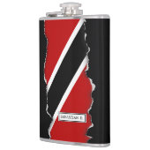 Flagge Trinidad und Tobago Flachmann (Links)
