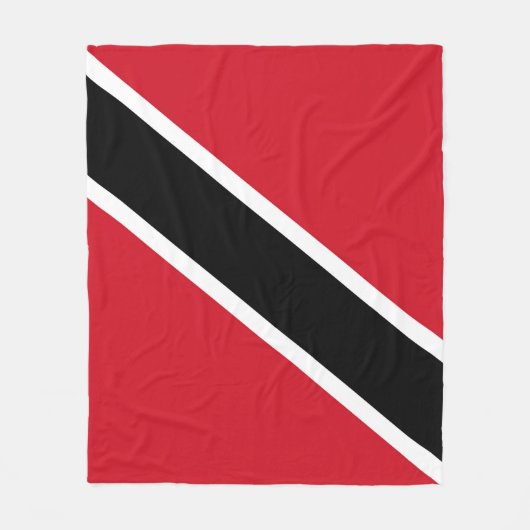 Flagge Trinidad und Tobago Fleecedecke (Vorderseite)