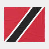 Flagge Trinidad und Tobago Fleecedecke (Vorderseite (Horizontal))