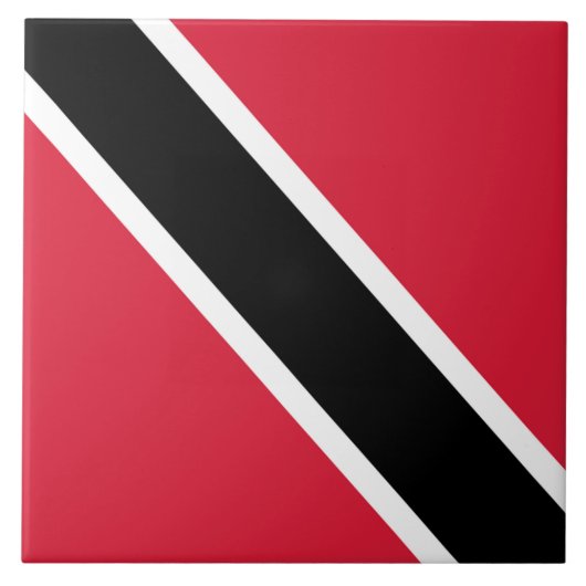 Flagge Trinidad und Tobago Fliese (Vorderseite)