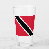 Flagge Trinidad und Tobago Glas (Vorderseite)