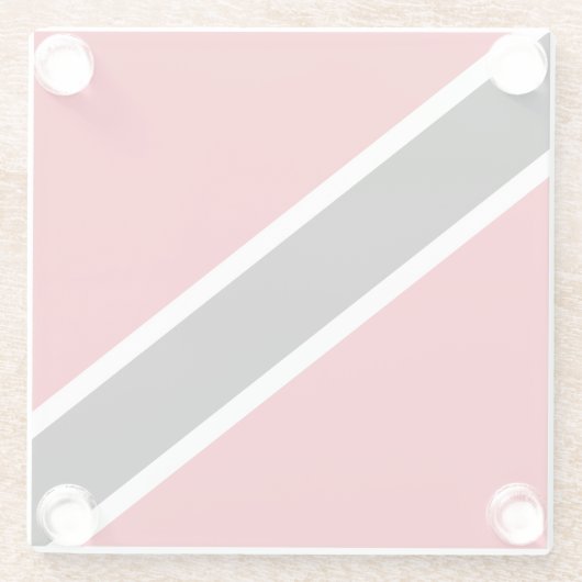 Flagge Trinidad und Tobago Glasuntersetzer (Rückseite)