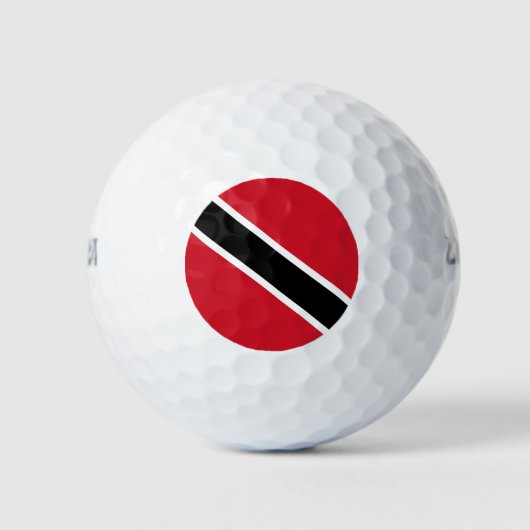 Flagge Trinidad und Tobago Golfball (Vorderseite)