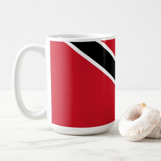Flagge Trinidad und Tobago Kaffeetasse (Mit Donut)