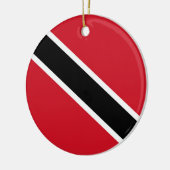 Flagge Trinidad und Tobago Keramik Ornament (Links)