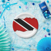 Flagge Trinidad und Tobago Pappteller (Party)