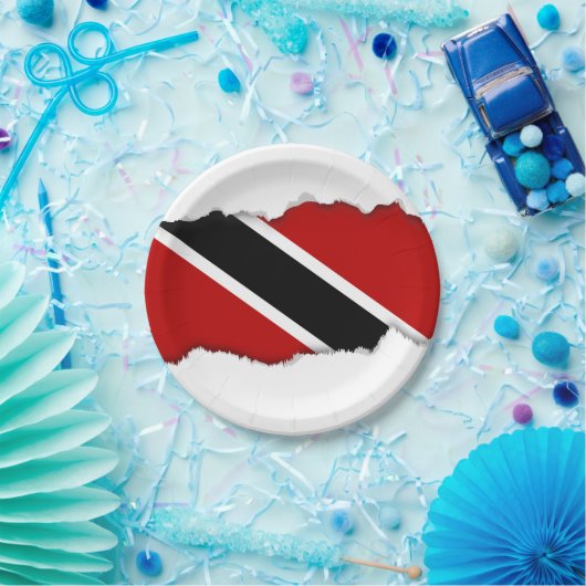 Flagge Trinidad und Tobago Pappteller (Party)