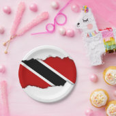 Flagge Trinidad und Tobago Pappteller (Party)