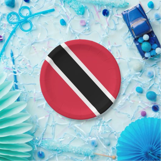 Flagge Trinidad und Tobago   Pappteller (Party)