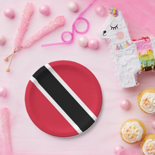 Flagge Trinidad und Tobago   Pappteller (Party)