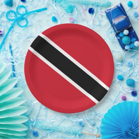 Flagge Trinidad und Tobago Pappteller (Party)