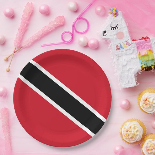 Flagge Trinidad und Tobago Pappteller (Party)