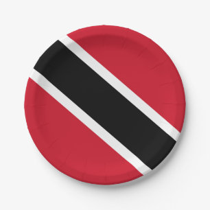 Flagge Trinidad und Tobago Pappteller