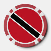 Flagge Trinidad und Tobago Pokerchips (Rückseite)